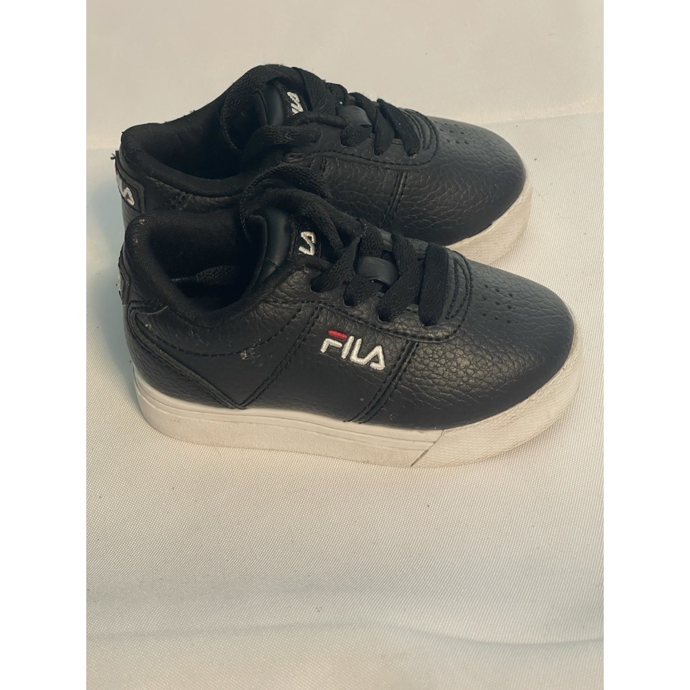 Fila Original Fitness Toddlers' Shoes Black-White-Red Size 6 Bin3